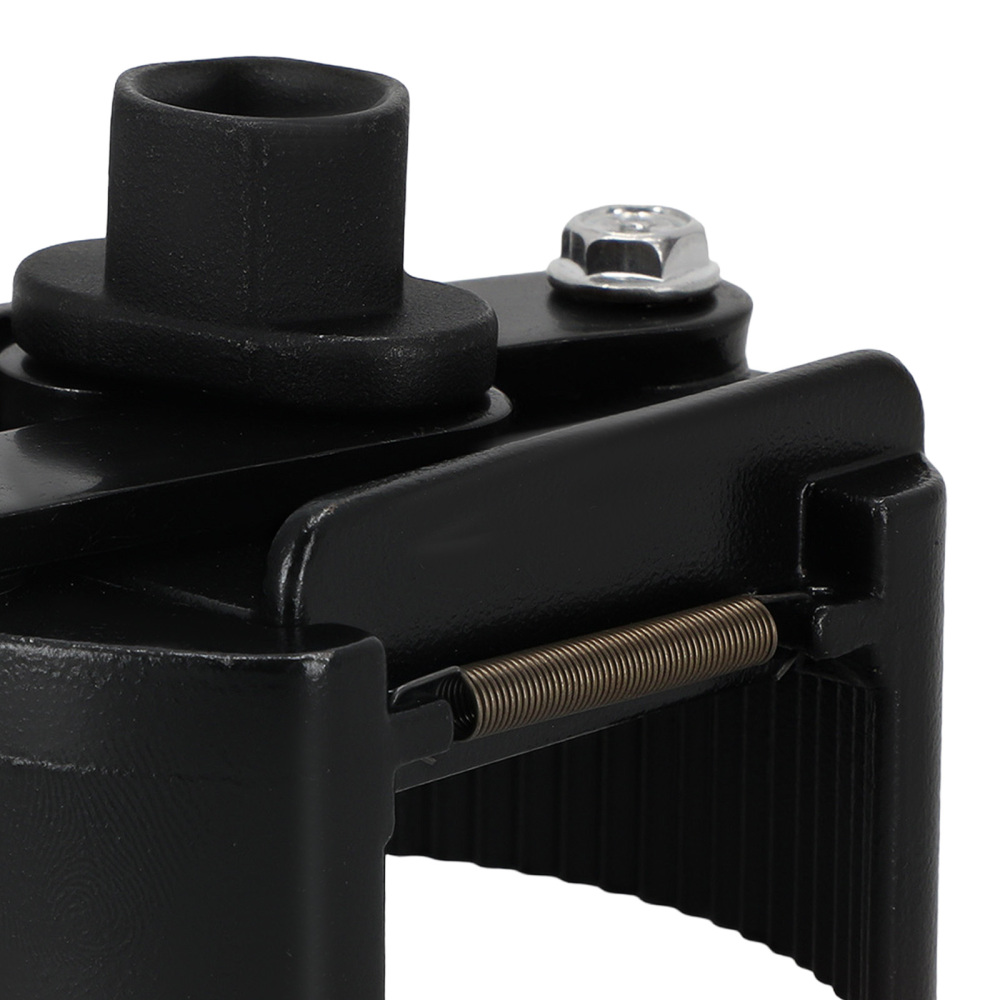 2-Jaw Oil Filter Wrench Socket Tool 1/2 Drive 80-105mm Range Steel Black